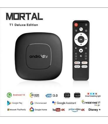 ТВ приставка Mortal T1 ATV / tv box / Android tv